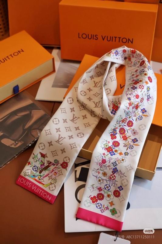 LV silk ribbon 120X8cm E062216